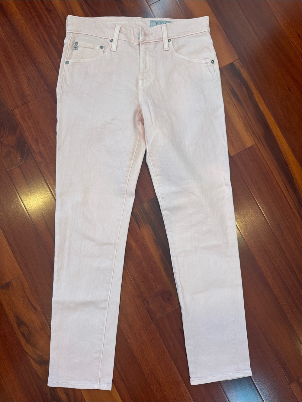 Ag Adriano Goldschmied Pastel Pink Jeans size 27
